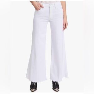 MOTHER White Wide Leg Jeans